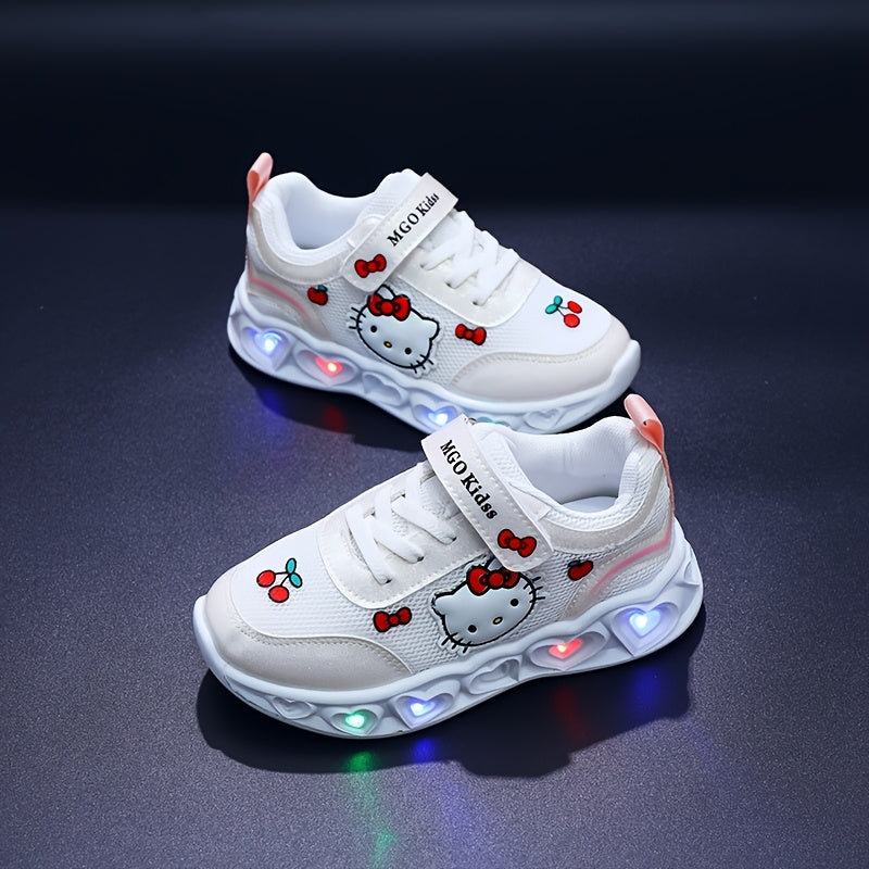 Light-Up Hello Kitty Sneakers – Breathable and Cushioned Fun Shoes