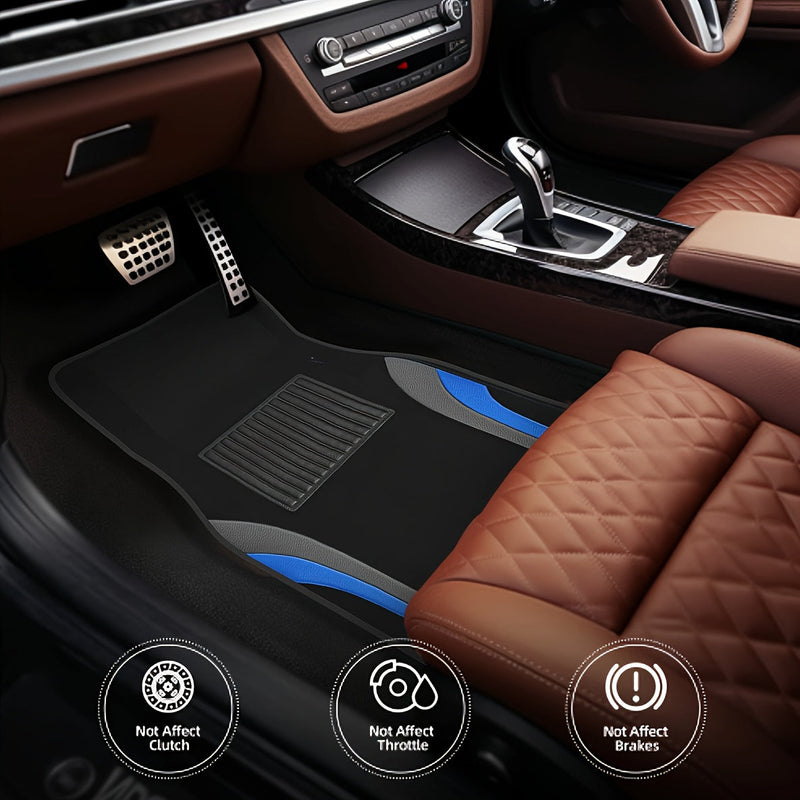 Modern Blue-Grey Car Floor Mats – Durable and Stylish for Any Vehicle