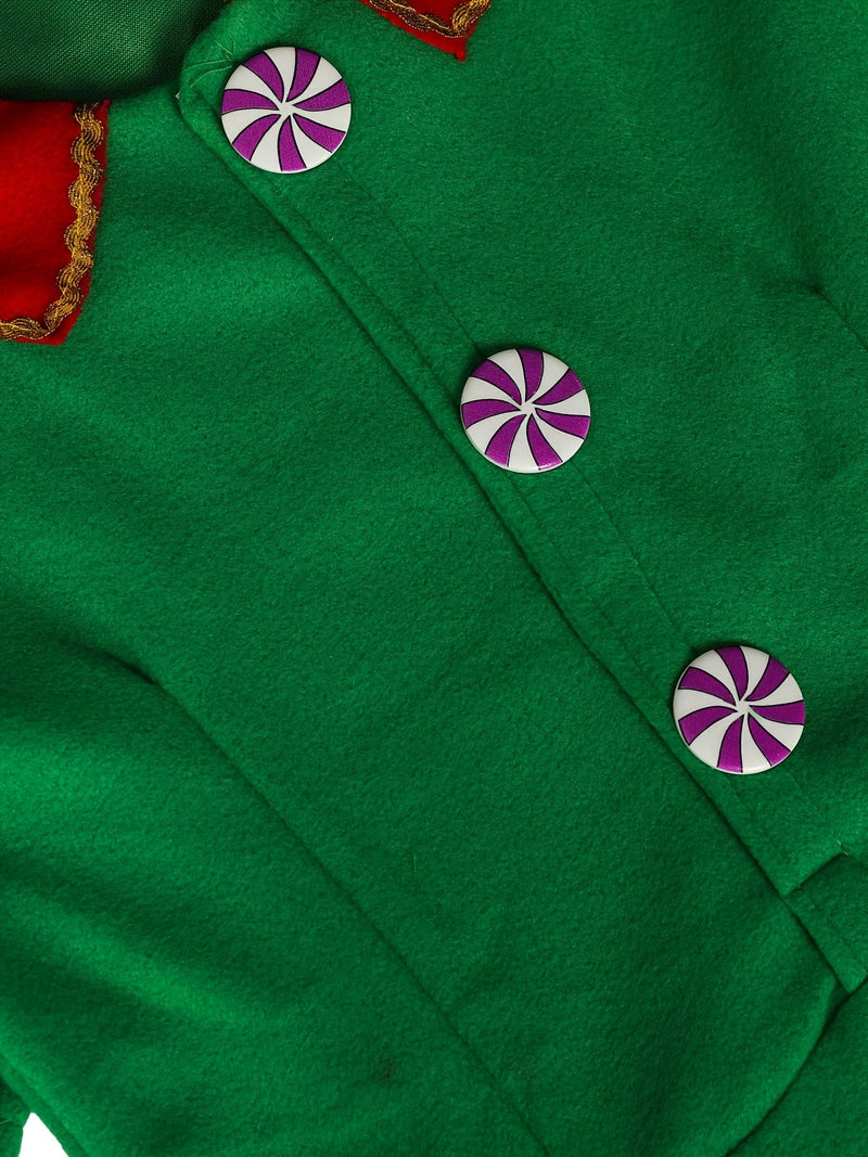 Mila's Magical Christmas Elf Outfit for Kids - Includes Dress, Hat, Socks, and Belt