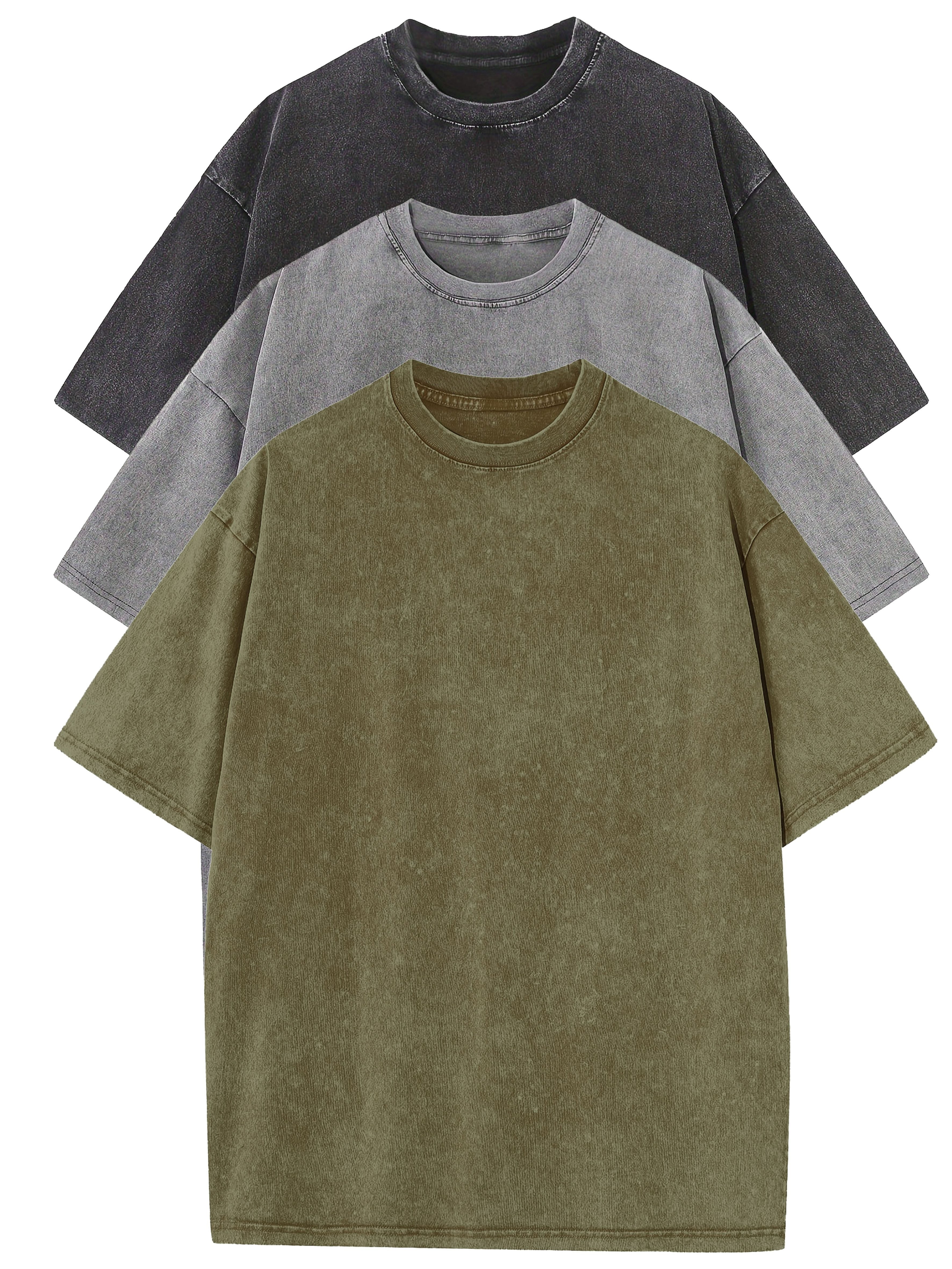 Relaxed Men's T-shirts 3-pack – Soft and Durable Wear Comfort