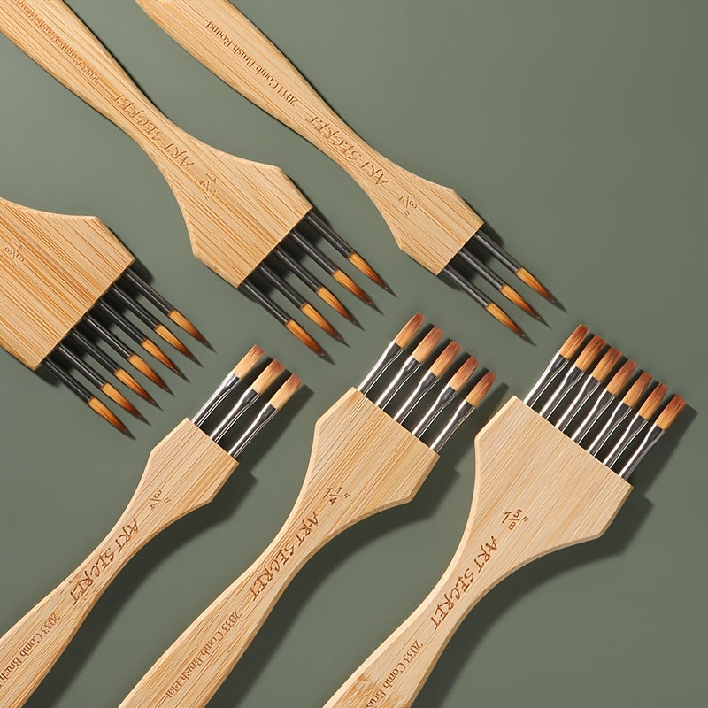 ArtSecret Multi-Tined Comb Set – Creative and Versatile for Painting