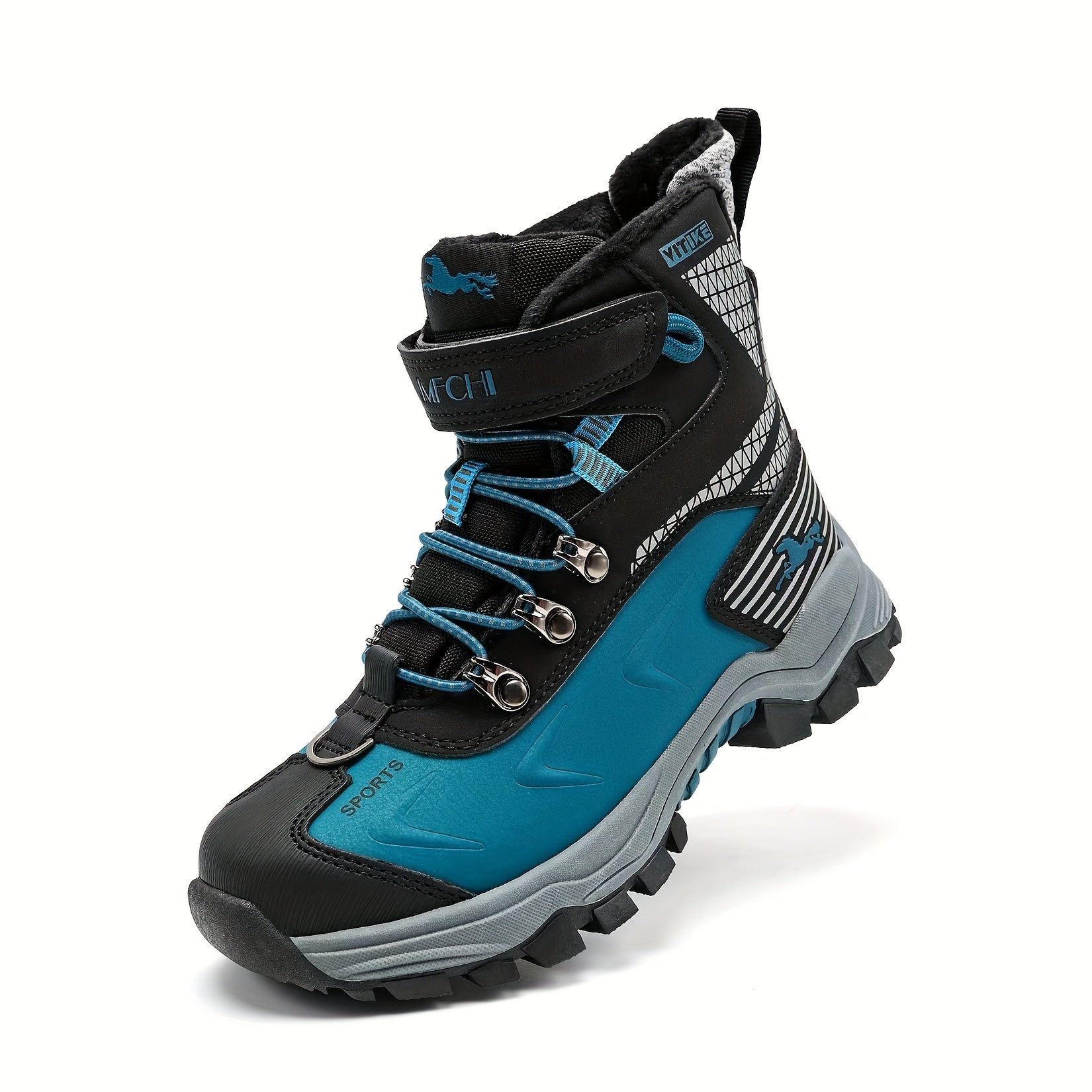 Women's High-Top Snow Boots – Non-Slip Walking Shoes with Warm Lining