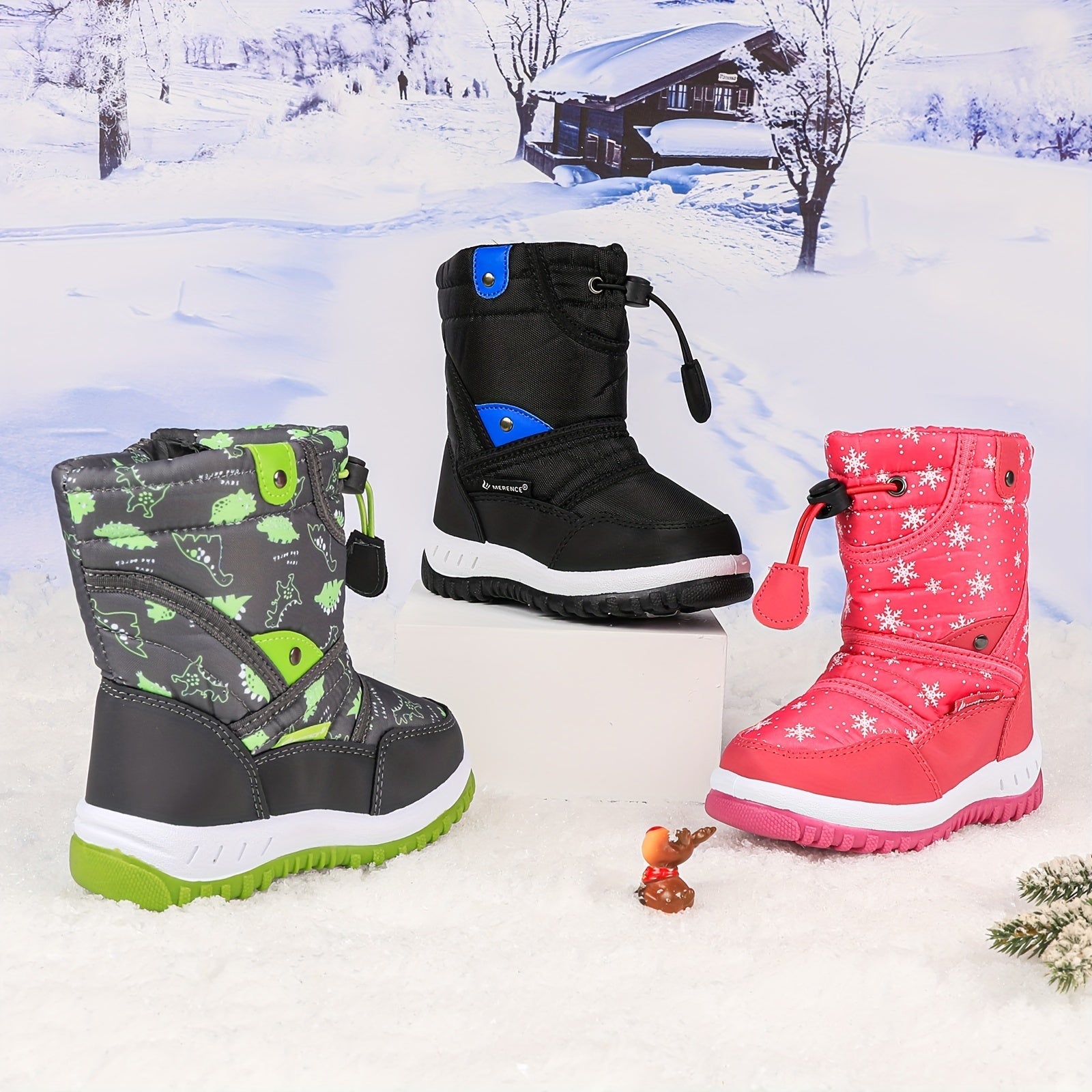 Cheerful Winter Boots for Children - Warmth and Fun in the Snow