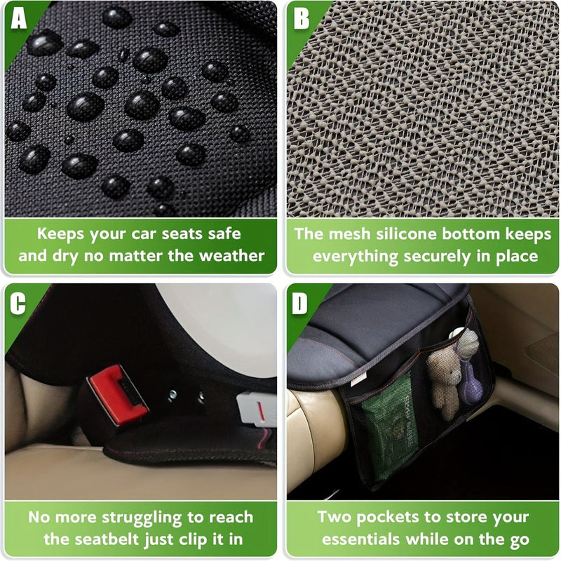 Car Seat Protector for Children – Non-Slip, Protects Seats and Provides Storage for Toys and Snacks