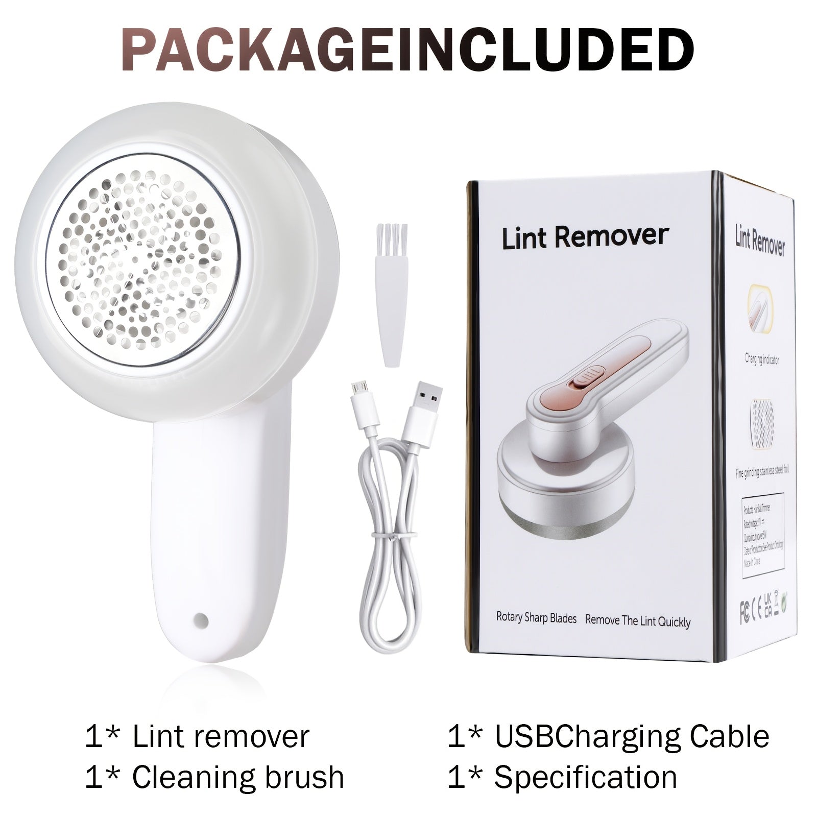 Rechargeable Lint Remover - Effective Lint Removal for Clothing and Furniture