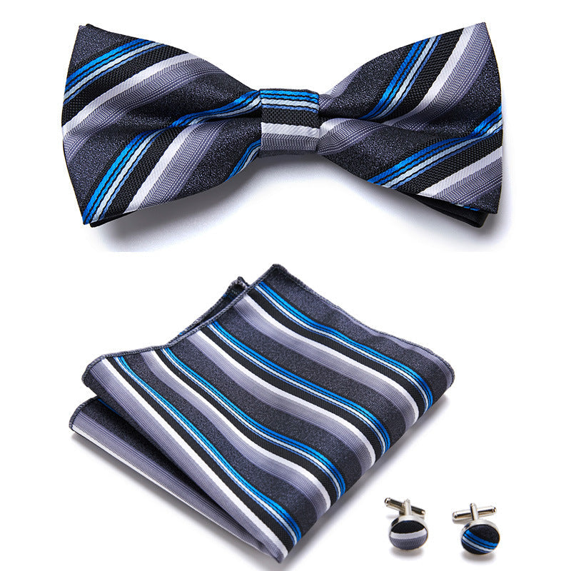 Elegant Bow Tie Set – Handcrafted with Matching Accessories