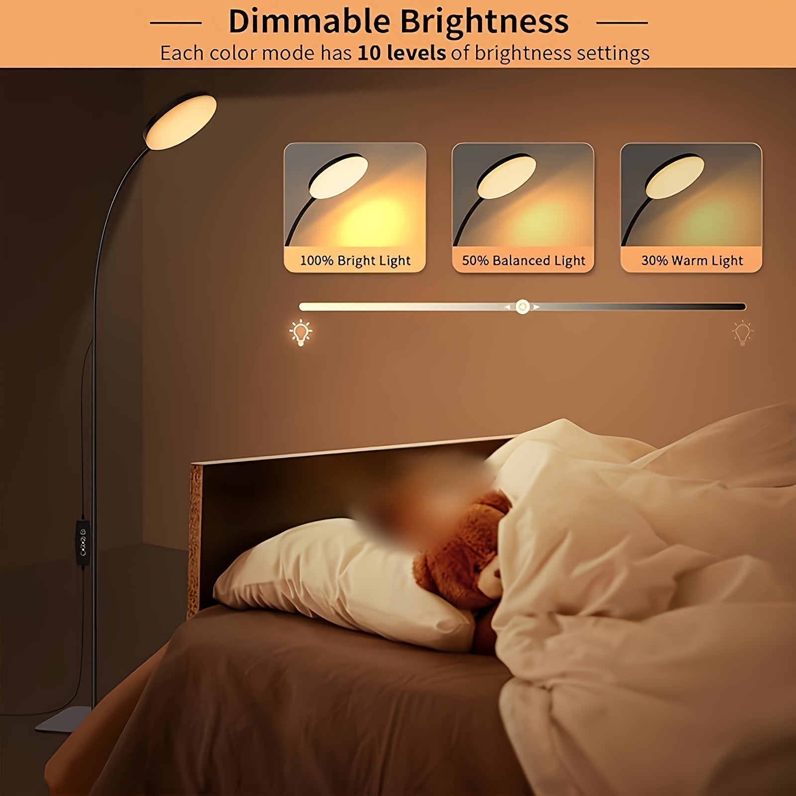 Flexible LED Floor Lamp - Perfect for Reading and Relaxation