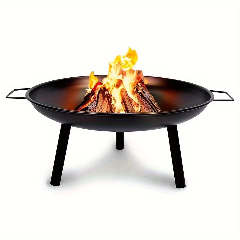 Cast Iron Fire Bowl – Ideal for Barbecue, Camping, and Garden Lighting