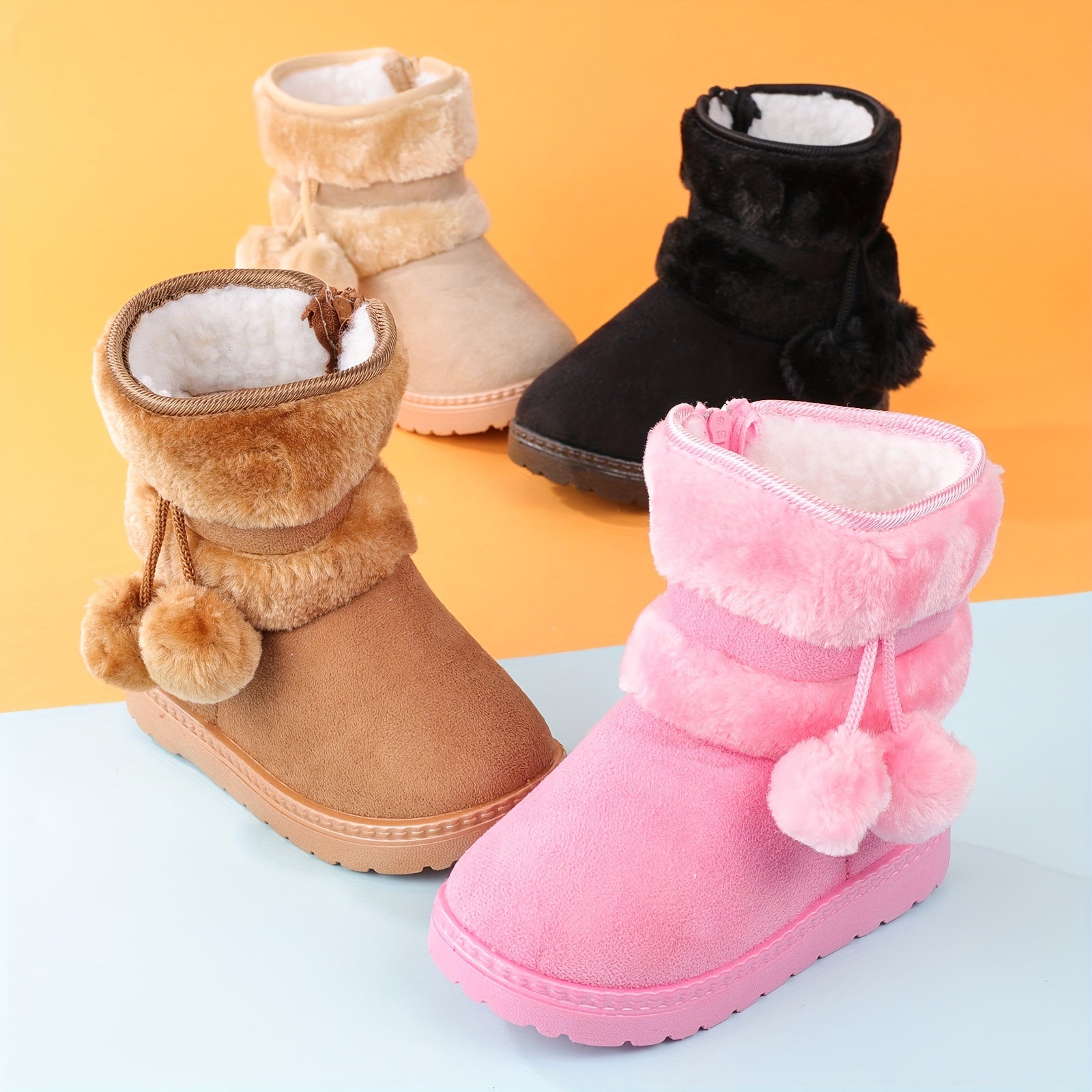 Cute Plush Boots for Kids - For Warmth and Comfort