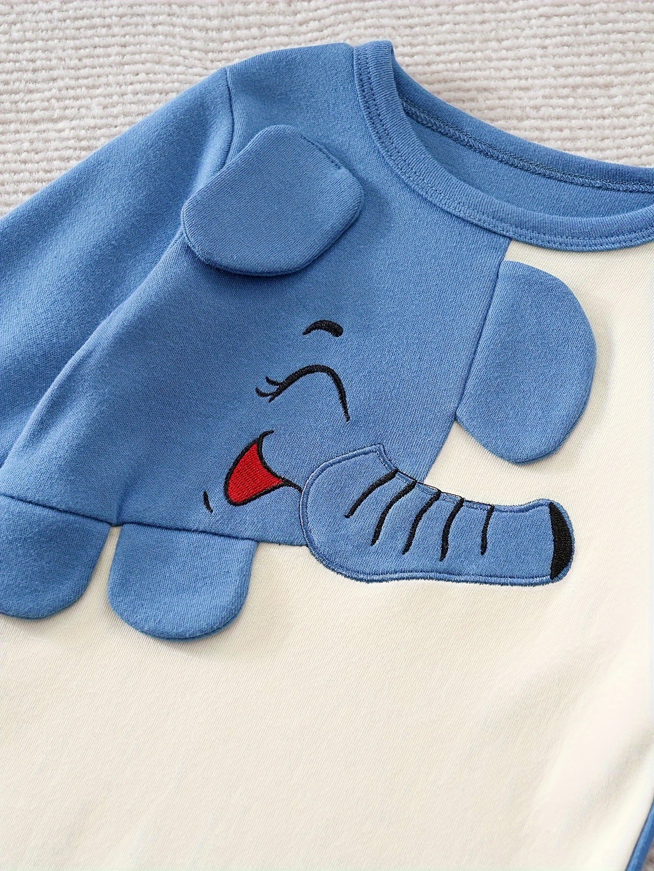 Cute Elephant Baby Romper – Perfect for Fall and Winter