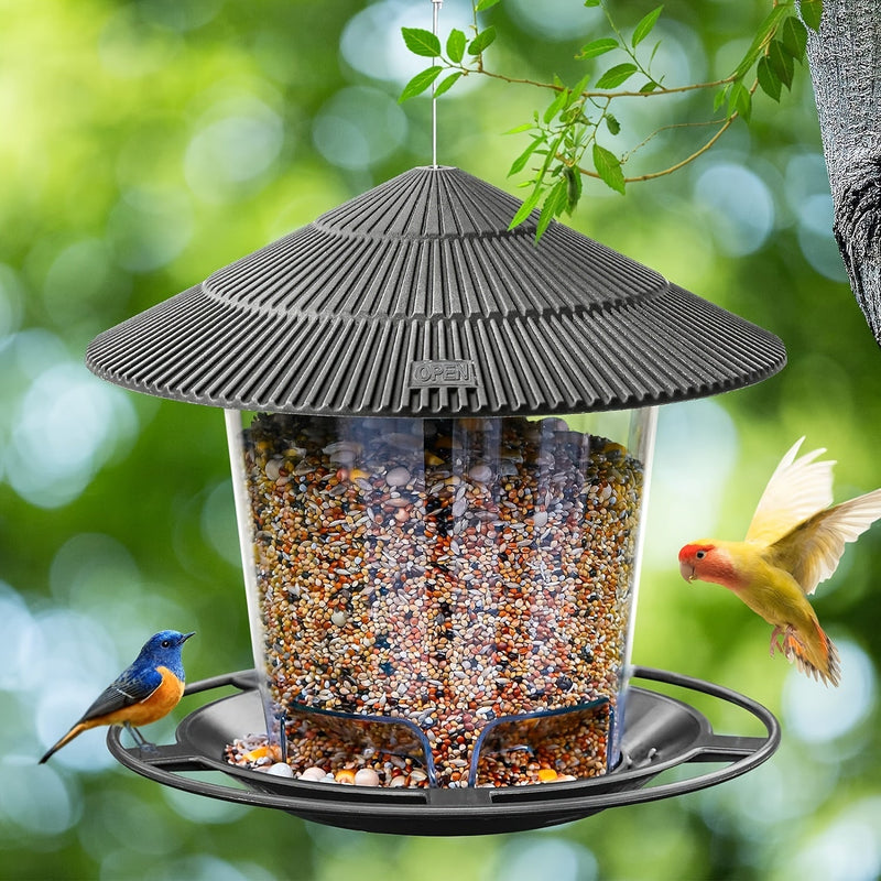 Mushroom-Shaped Bird Feeding Station – Handy and Decorative for Gardens and Outdoor Spaces