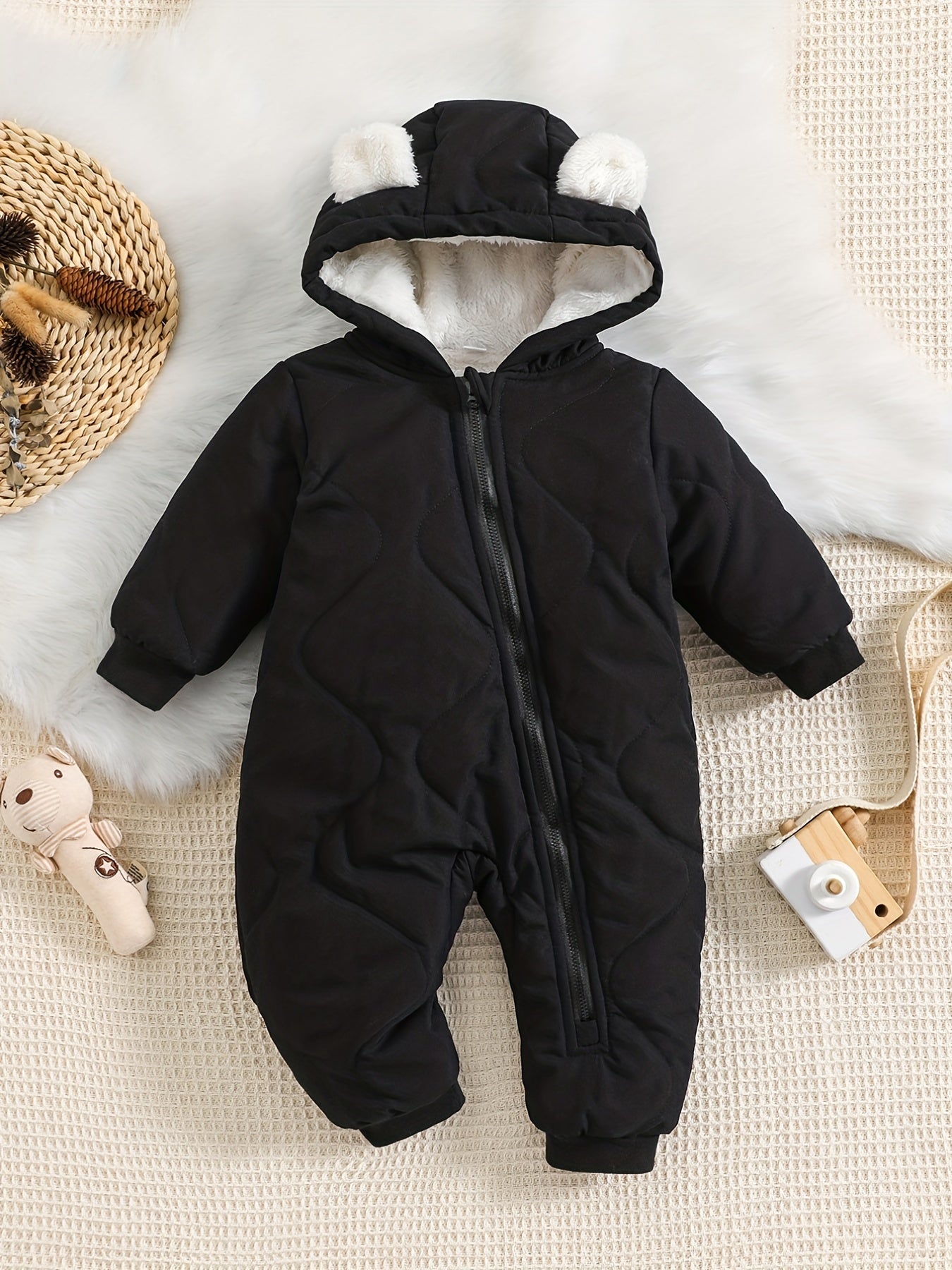 Luca Hooded Romper for Babies - Warm and Cute for Outdoor Adventures