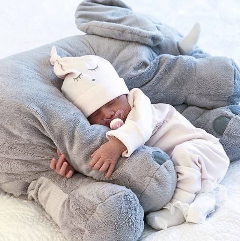 Elephant Cuddle Baby Pillow – Soft, Cuddly, and Comfortable