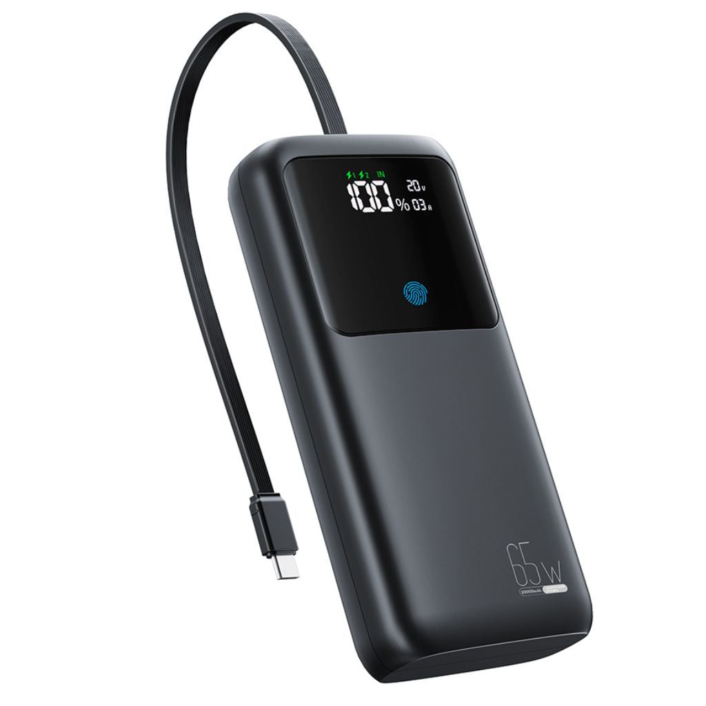 VoltMate Pro 65W – Smart Multi-Charge Power Bank with Touch Display