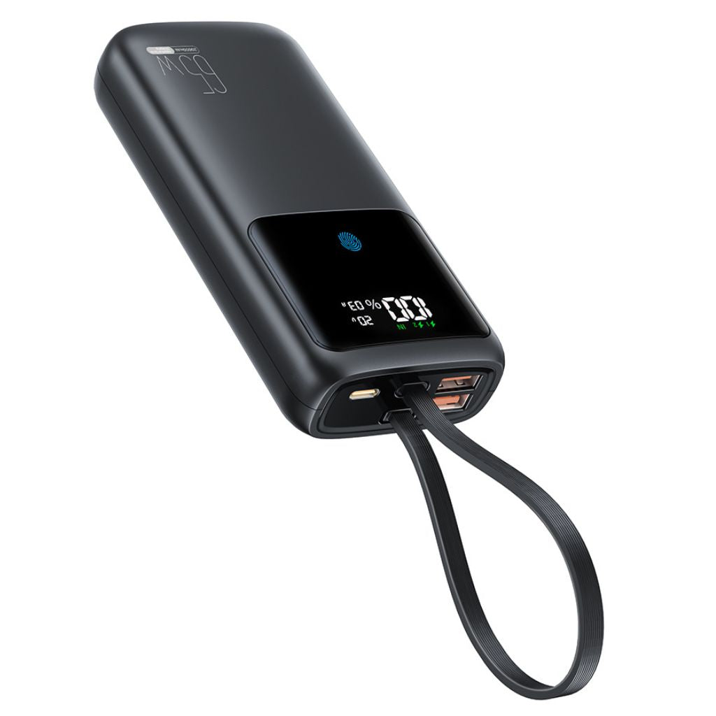 VoltMate Pro 65W – Smart Multi-Charge Power Bank with Touch Display