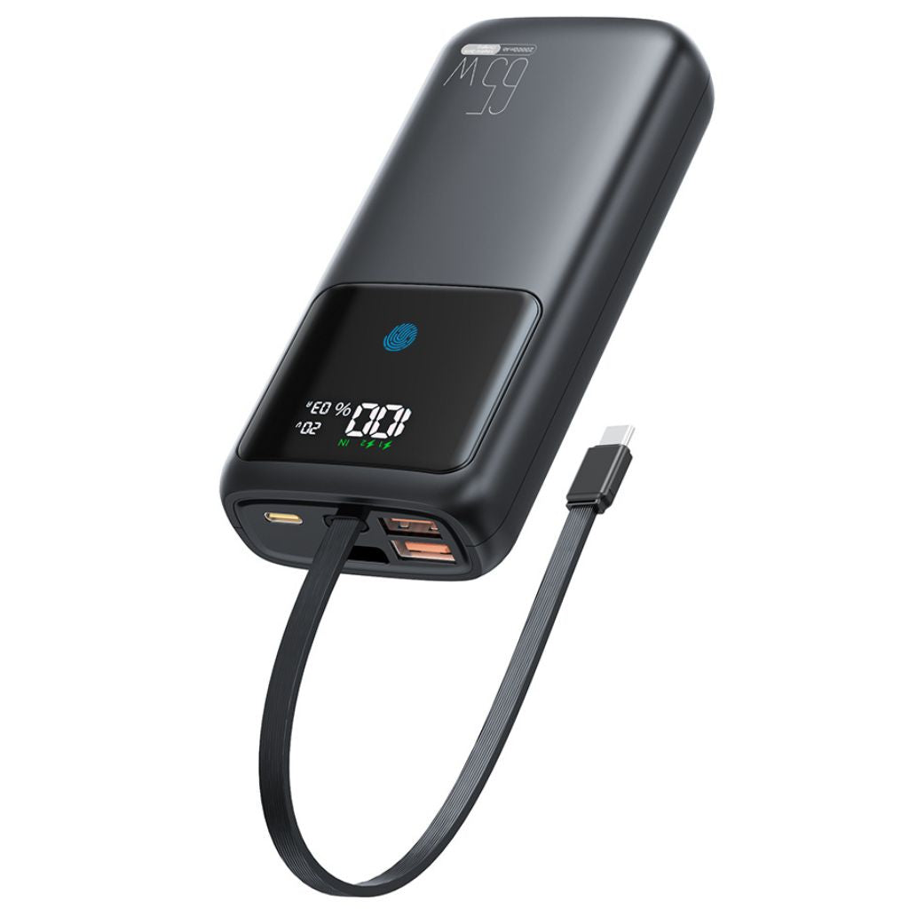 VoltMate Pro 65W – Smart Multi-Charge Power Bank with Touch Display