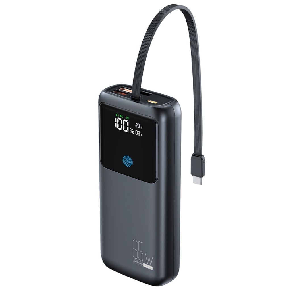 VoltMate Pro 65W – Smart Multi-Charge Power Bank with Touch Display