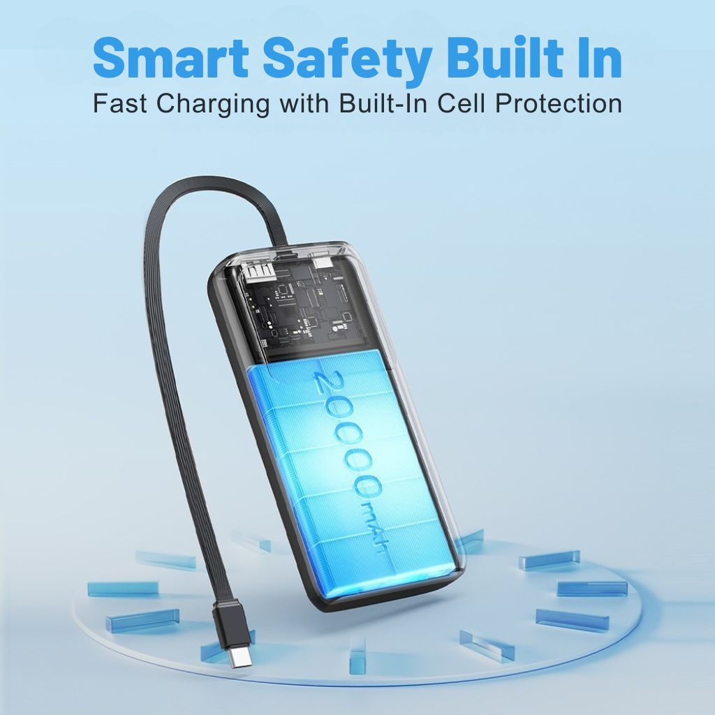 VoltMate Pro 65W – Smart Multi-Charge Power Bank with Touch Display