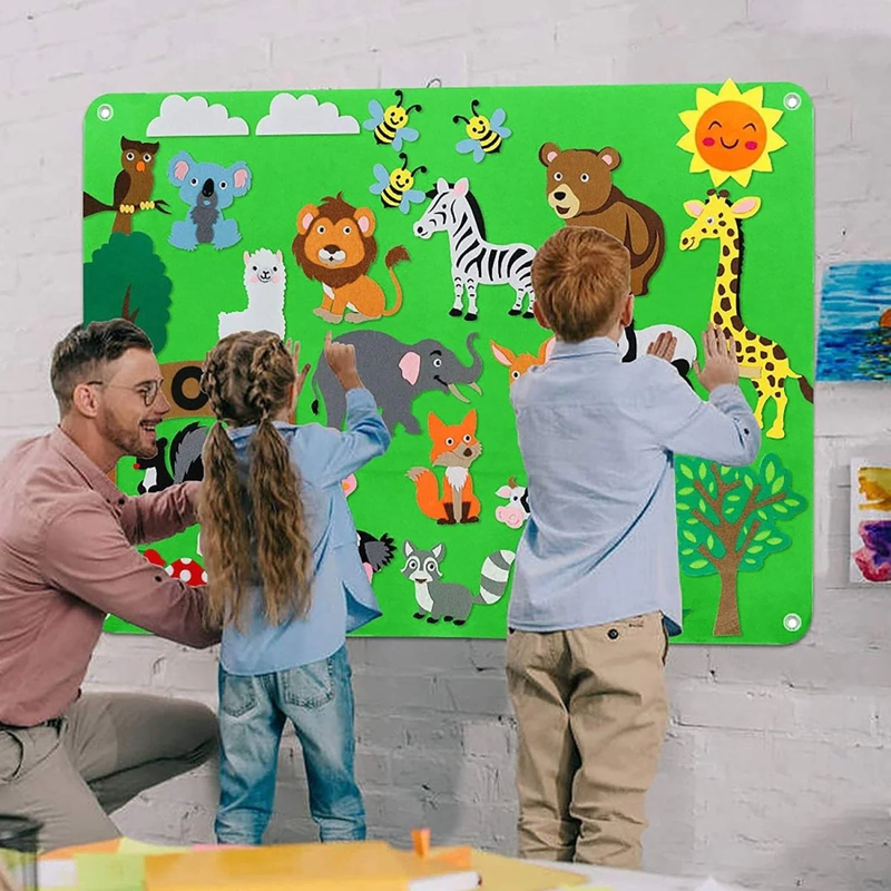 Animal Kingdom Educational Play Wall - Creative and Educational