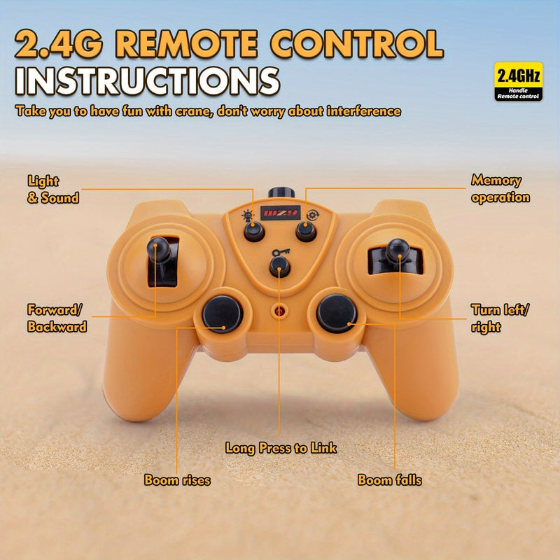 MegaLift RC Crane - Powerful 360° Remote-Controlled Construction Crane