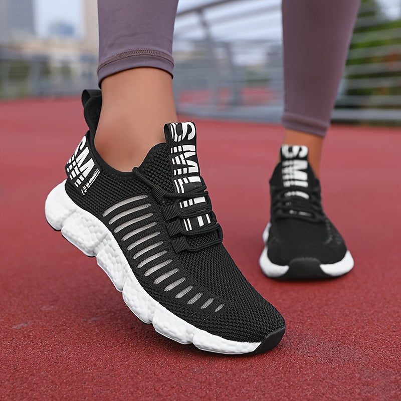 Breathable Knit Platform Sneakers for Women – Comfortable and Trendy
