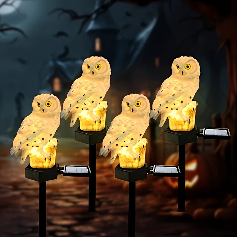 Solar LED Owl Garden Lamp – Realistic Ambient Lighting for Gardens and Pathways