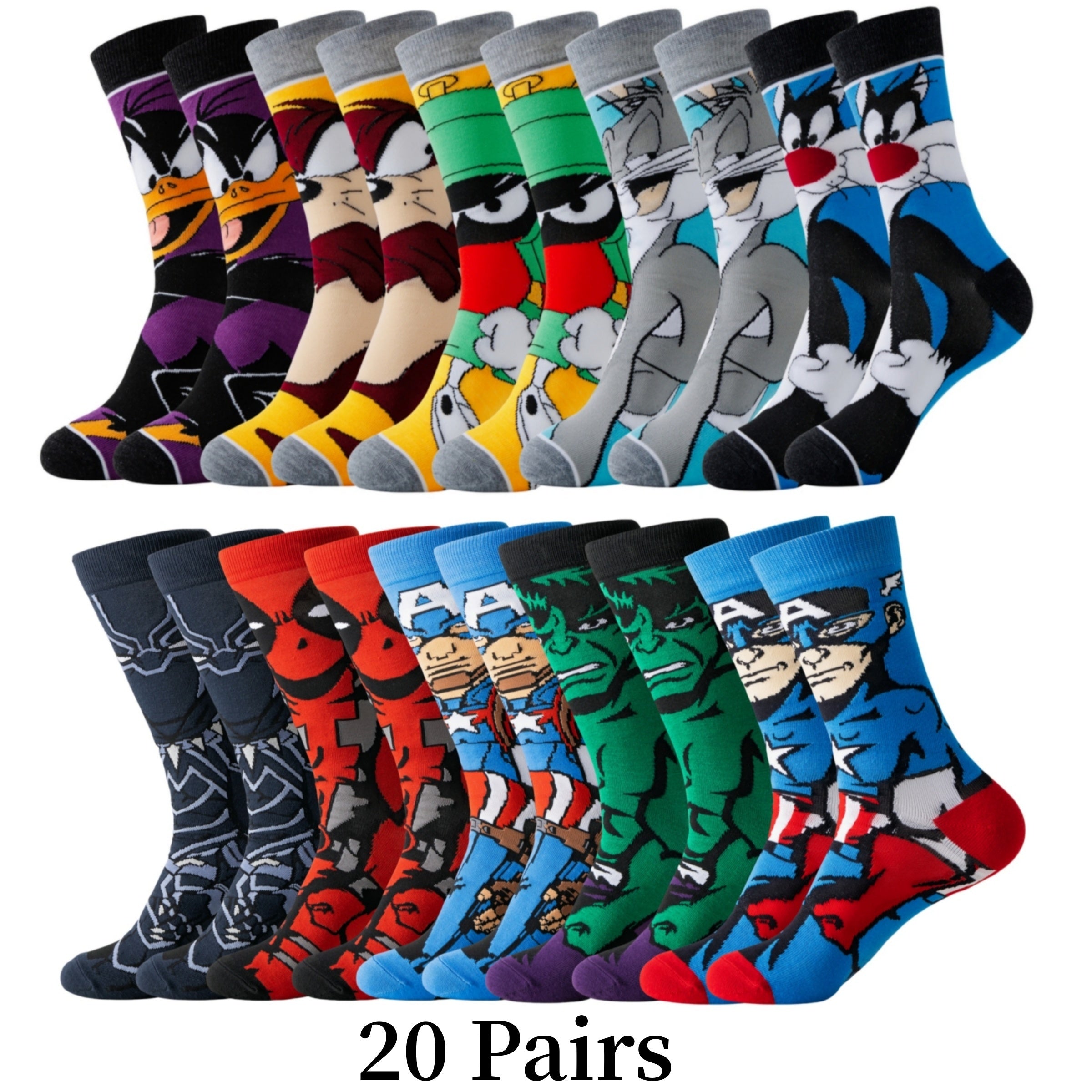 Cartoon Socks Set - Comfort and Style with Your Favorite Characters