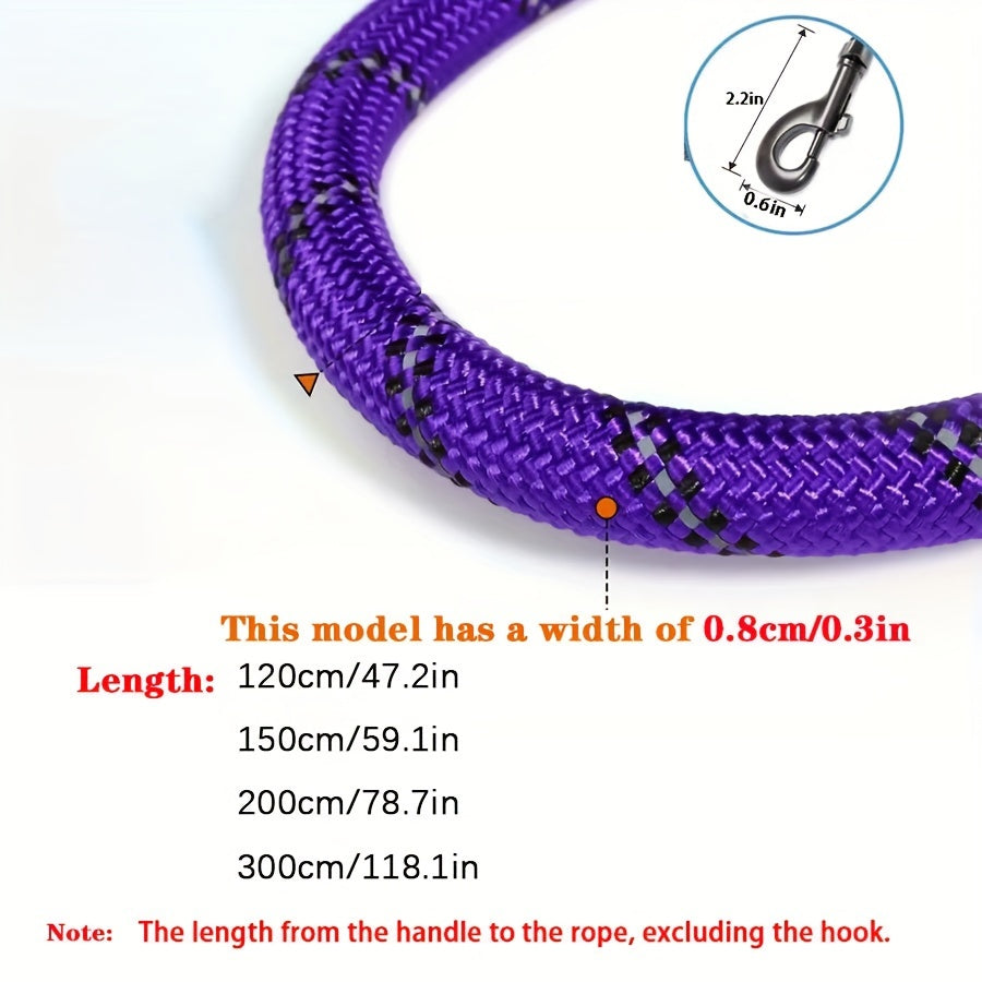 Reinforced Reflective Dog Leash with Padded Handle – Durable and Safe for Strong Dogs
