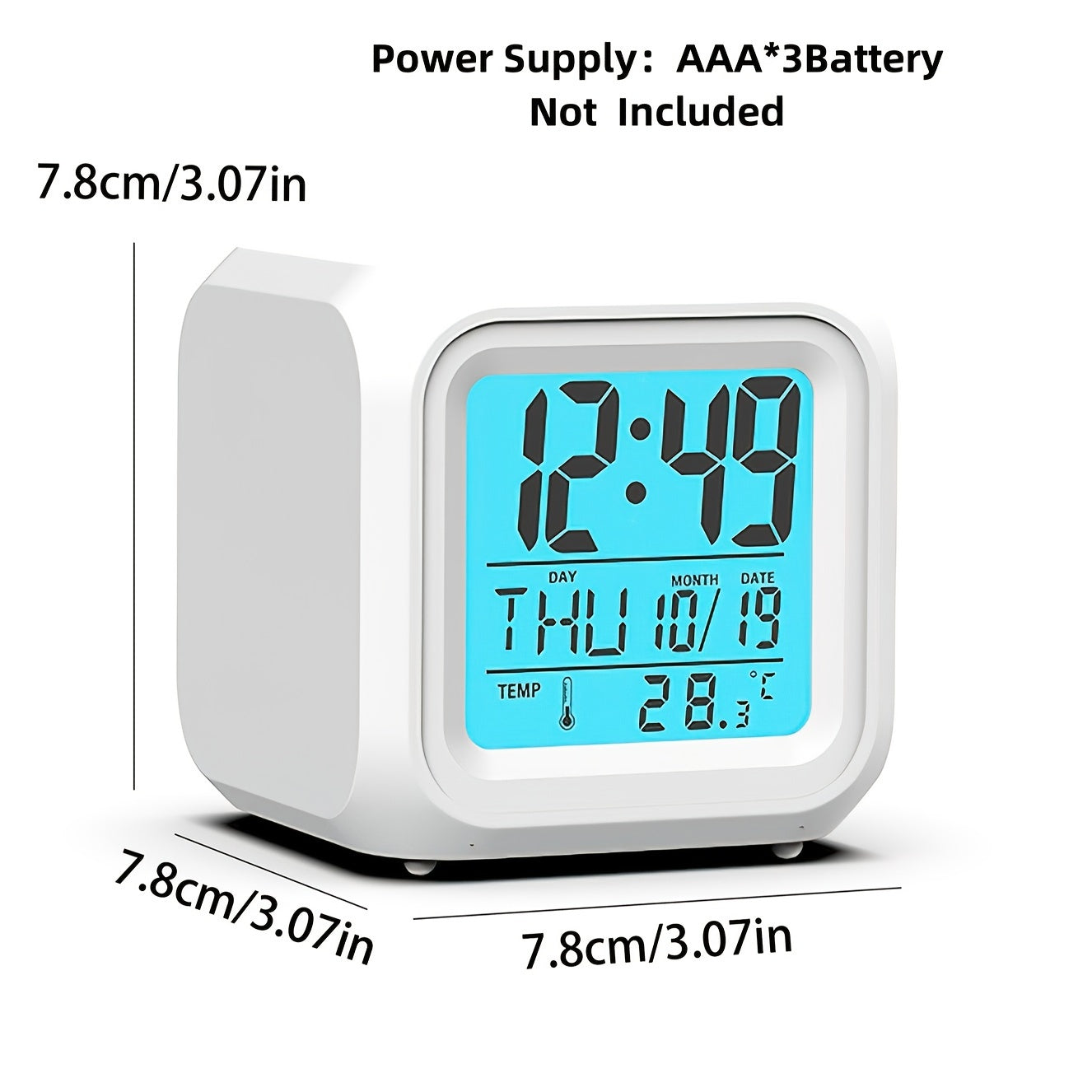 LED Digital Alarm Clock with Temperature Display – Silent and Luminous for Every Room