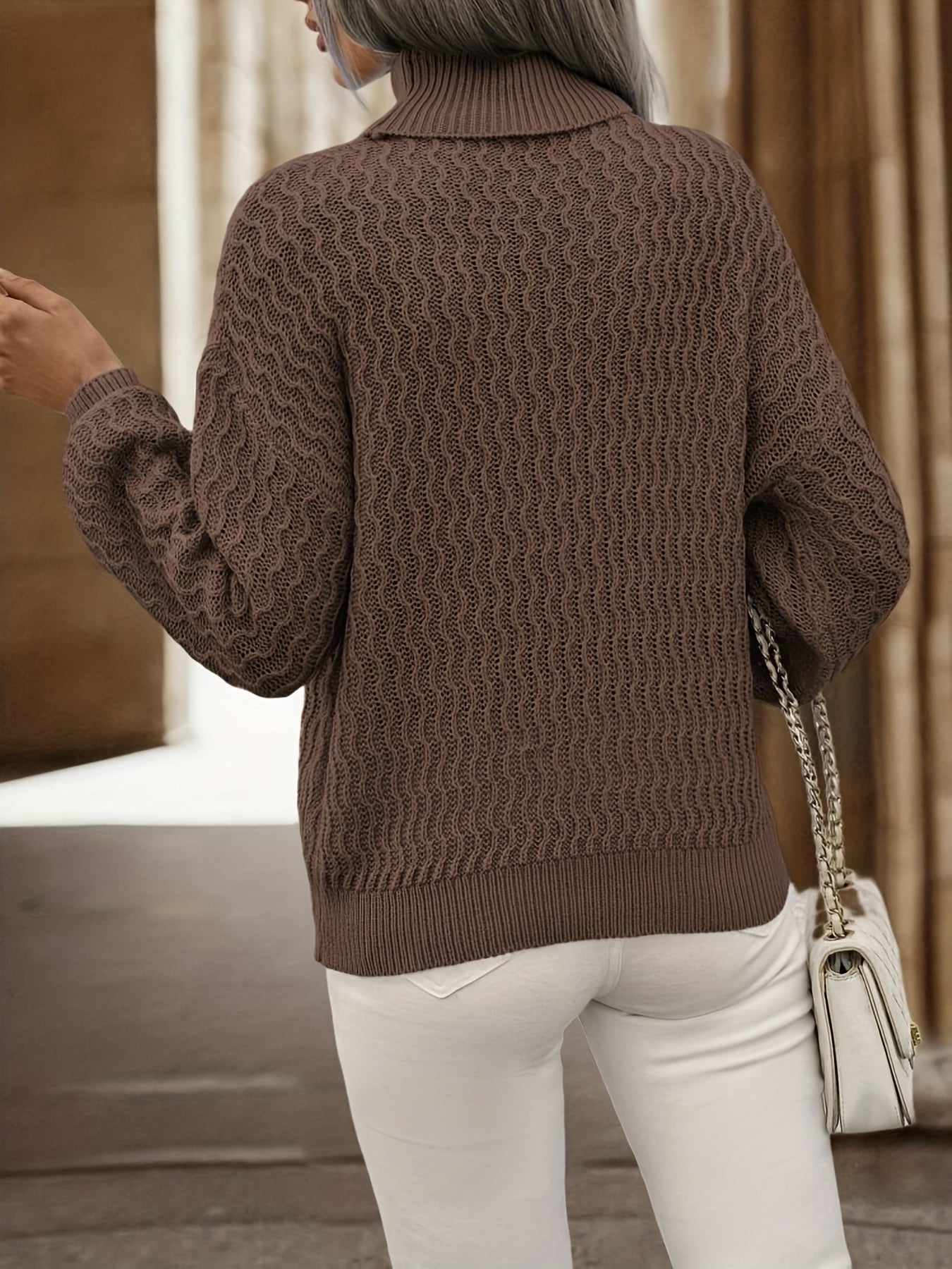 Emma's Stylish Sweater - Warmth and Elegance for Cold Days