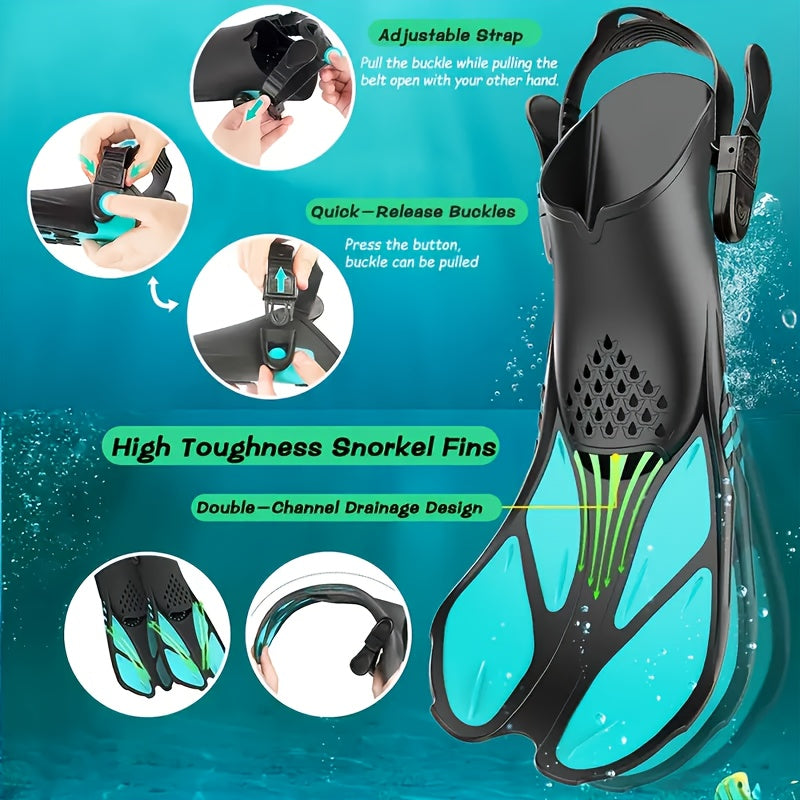 AquaFlex Snorkel Fins – Ideal for Swimming and Snorkeling