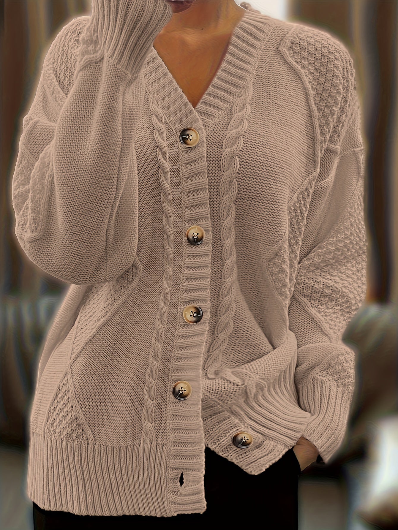 Mia Cable Knit Cardigan - Comfortable and Stylish for Women