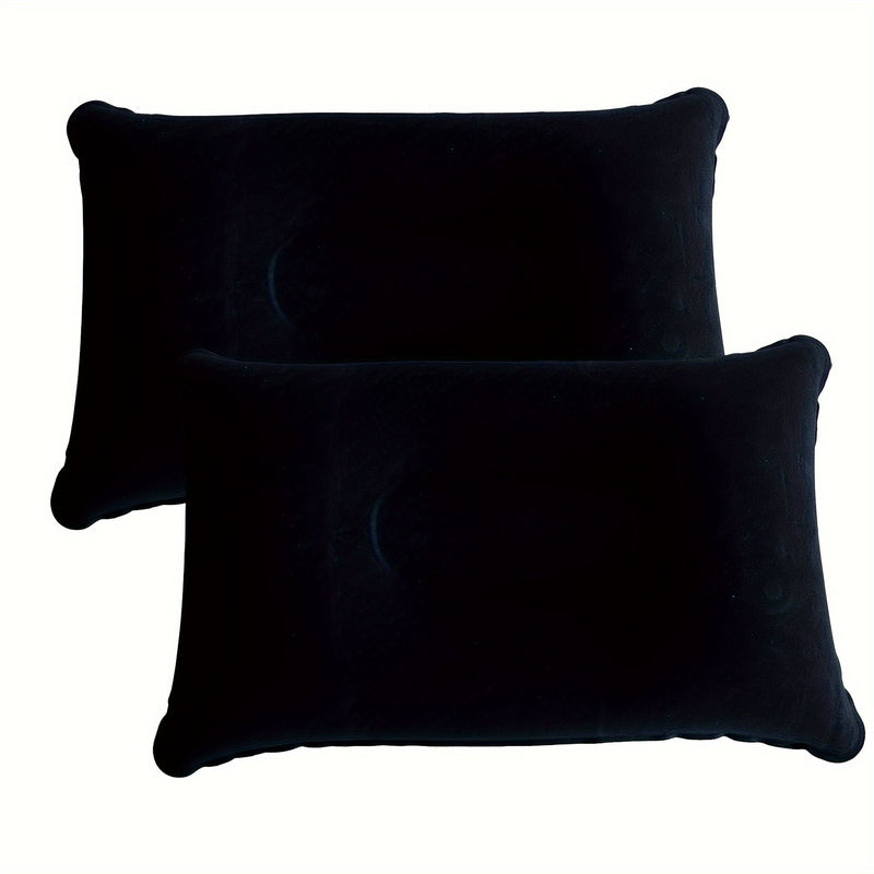 Inflatable Pillows for Camping and Travel - Set of 2 Soft, Portable Pillows