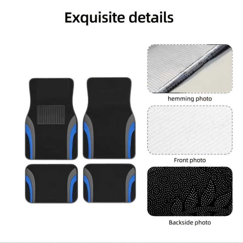Modern Blue-Grey Car Floor Mats – Durable and Stylish for Any Vehicle