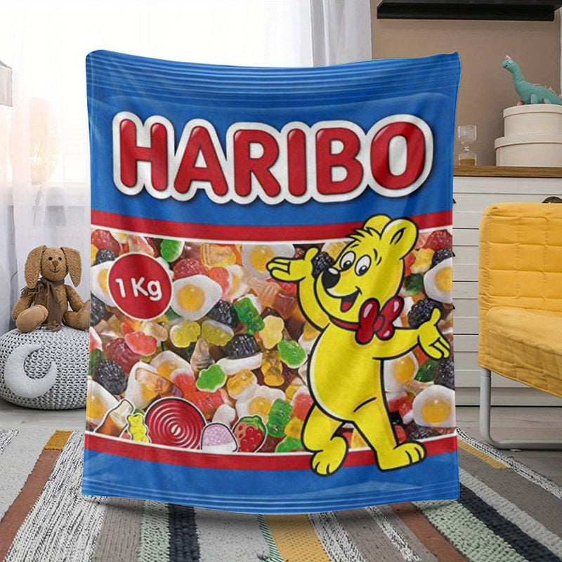 Haribo Candy Blanket – Soft and Colorful for Kids