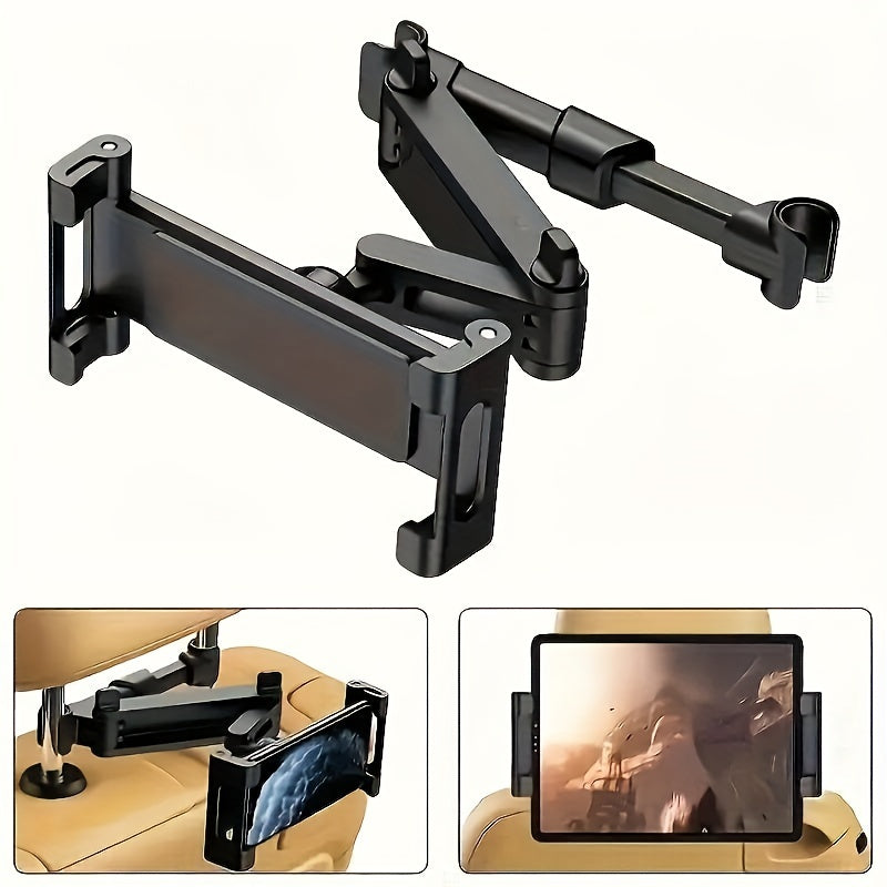 Car Headrest Tablet Holder – Adjustable Mount for Tablets and Smartphones