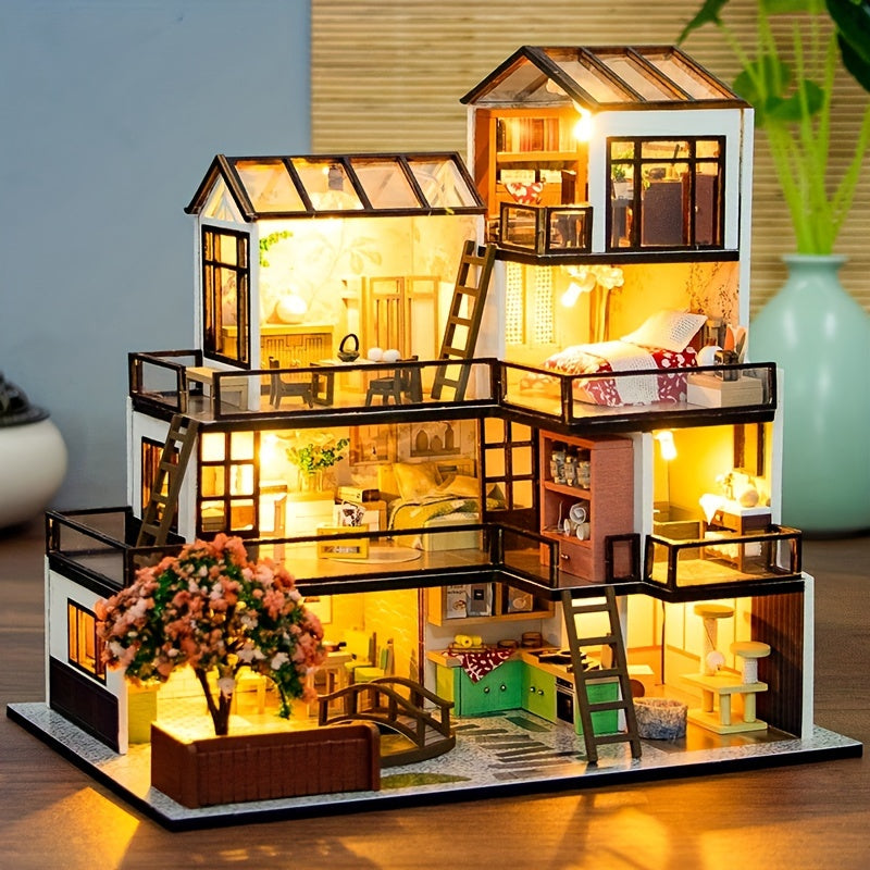 Lichtnest Miniature House - Creative Building Fun for Every Hobbyist