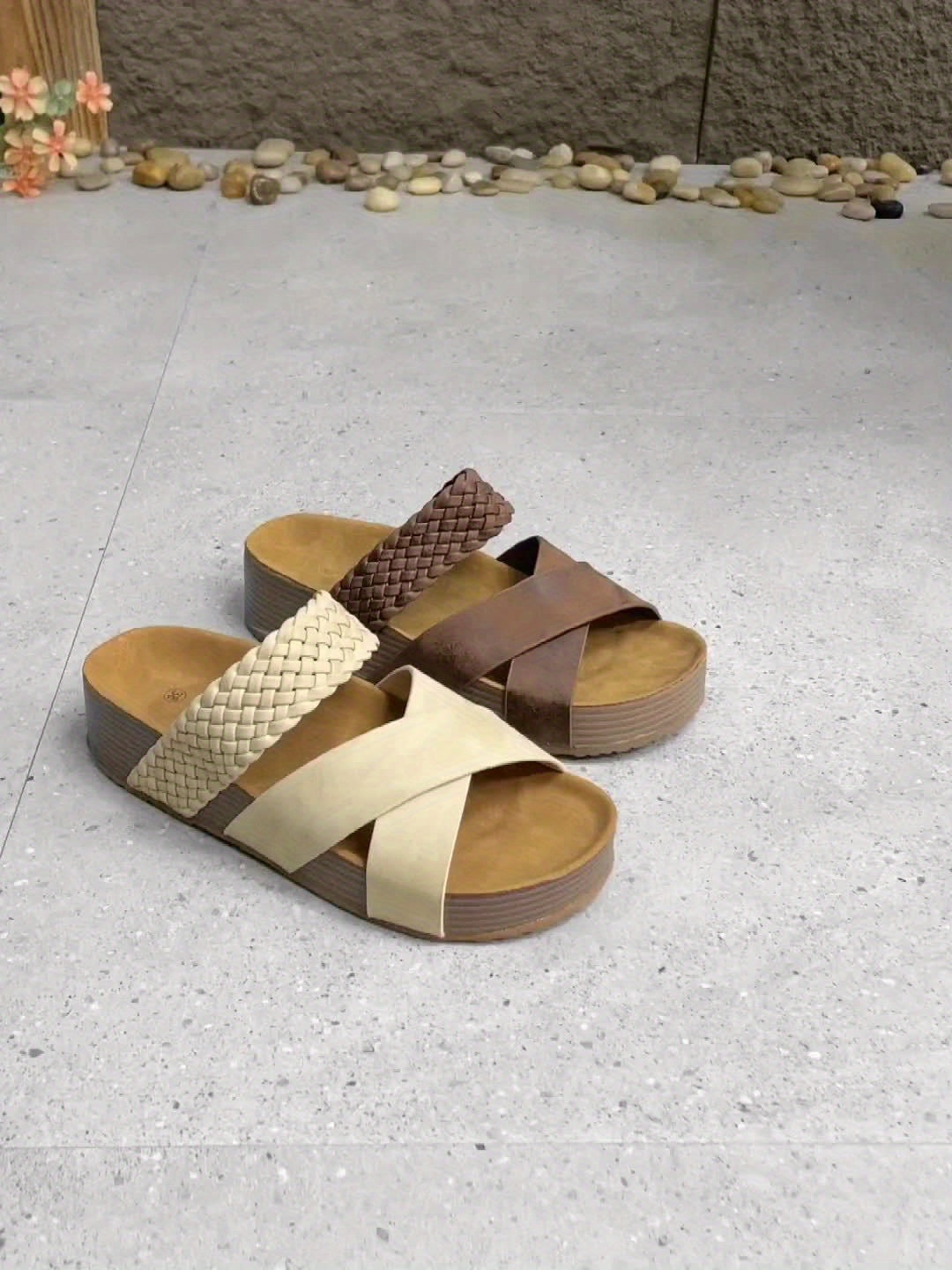 Chic Woven Platform Sandals for Women – Stylish and Comfortable for Summer Days