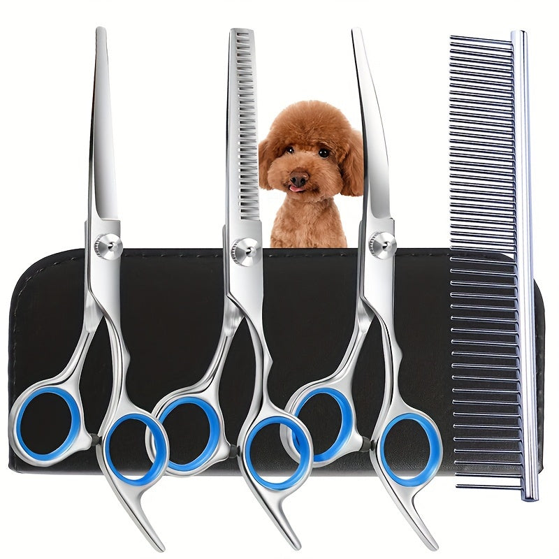 Professional Pet Grooming Kit – Scissors and Comb for Perfect Grooming of Dogs and Cats