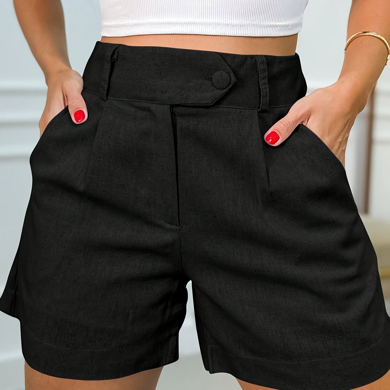 Elegant High Waist Shorts – Comfort and Style in One