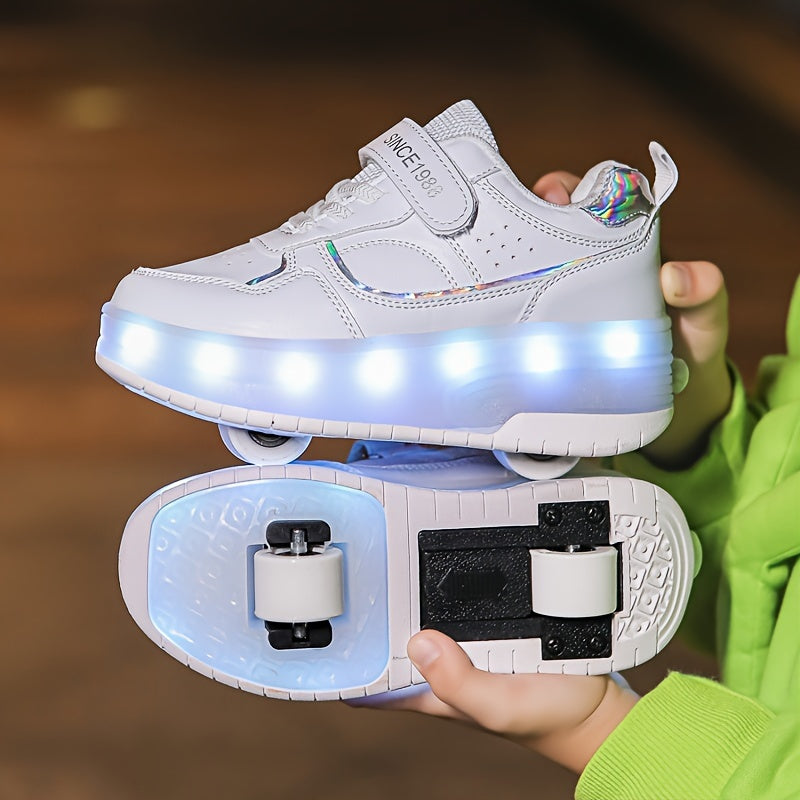 GlowRiders Roller Sneakers - For Kids with Light Show