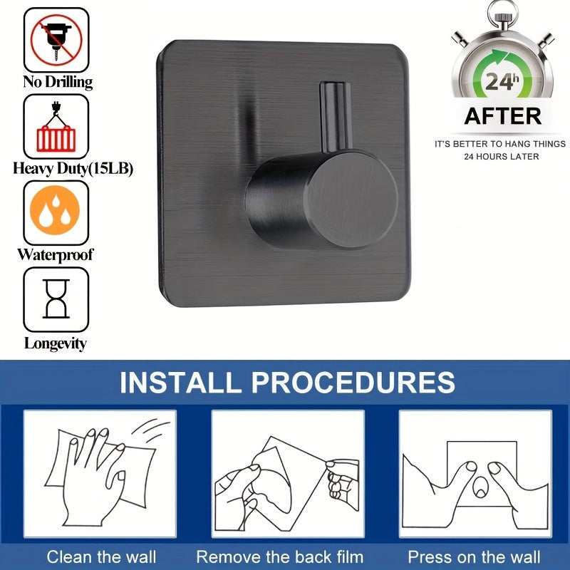 Handy Self-Adhesive Hooks - For Organization and Convenience