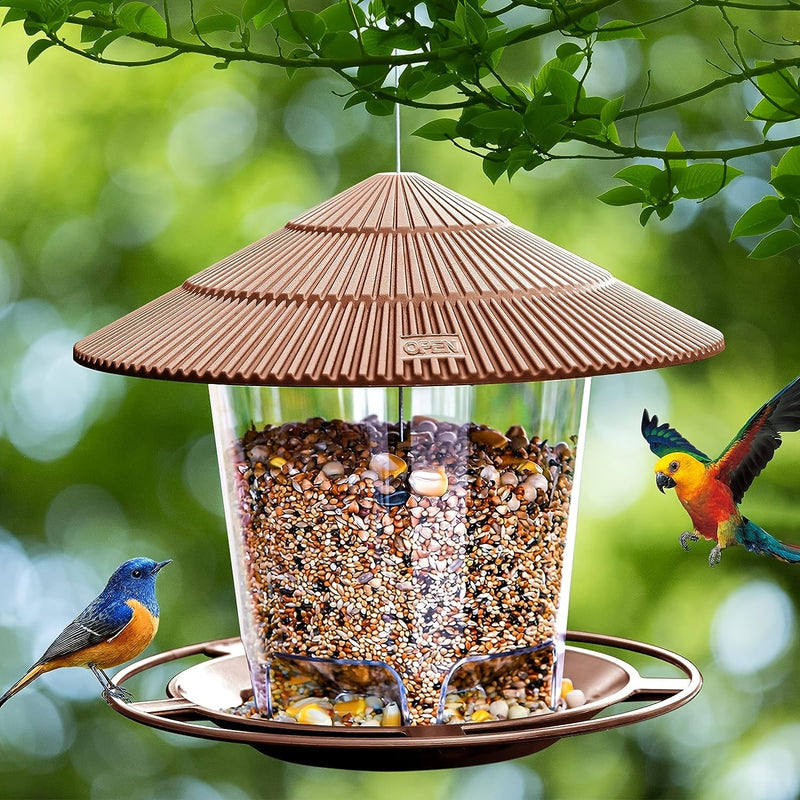 Mushroom-Shaped Bird Feeding Station – Handy and Decorative for Gardens and Outdoor Spaces