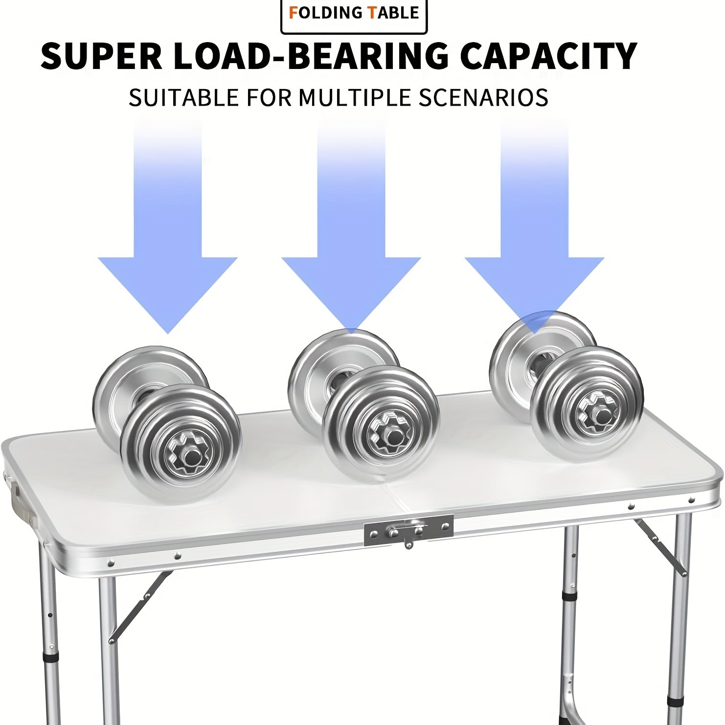 Foldable Camping Table - Lightweight and Portable, Ideal for Parties and Outdoor Activities