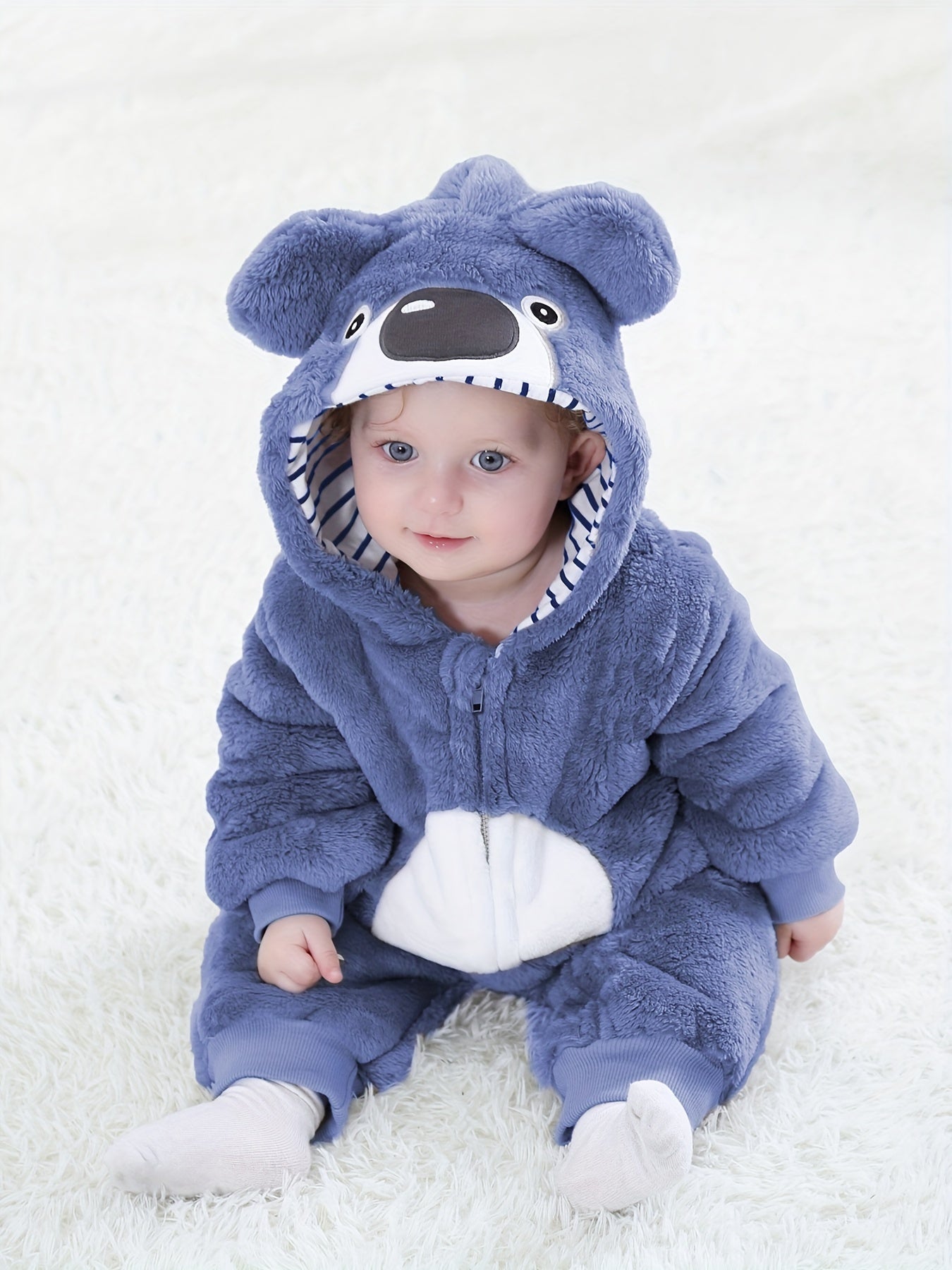 Bennie Bear Romper for Babies - Warm and Cozy Jumpsuit for Outdoors