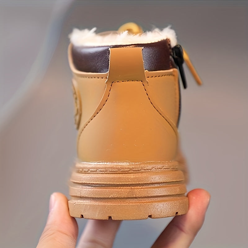 Trendy Fleece Boots for Boys - Warm and Waterproof