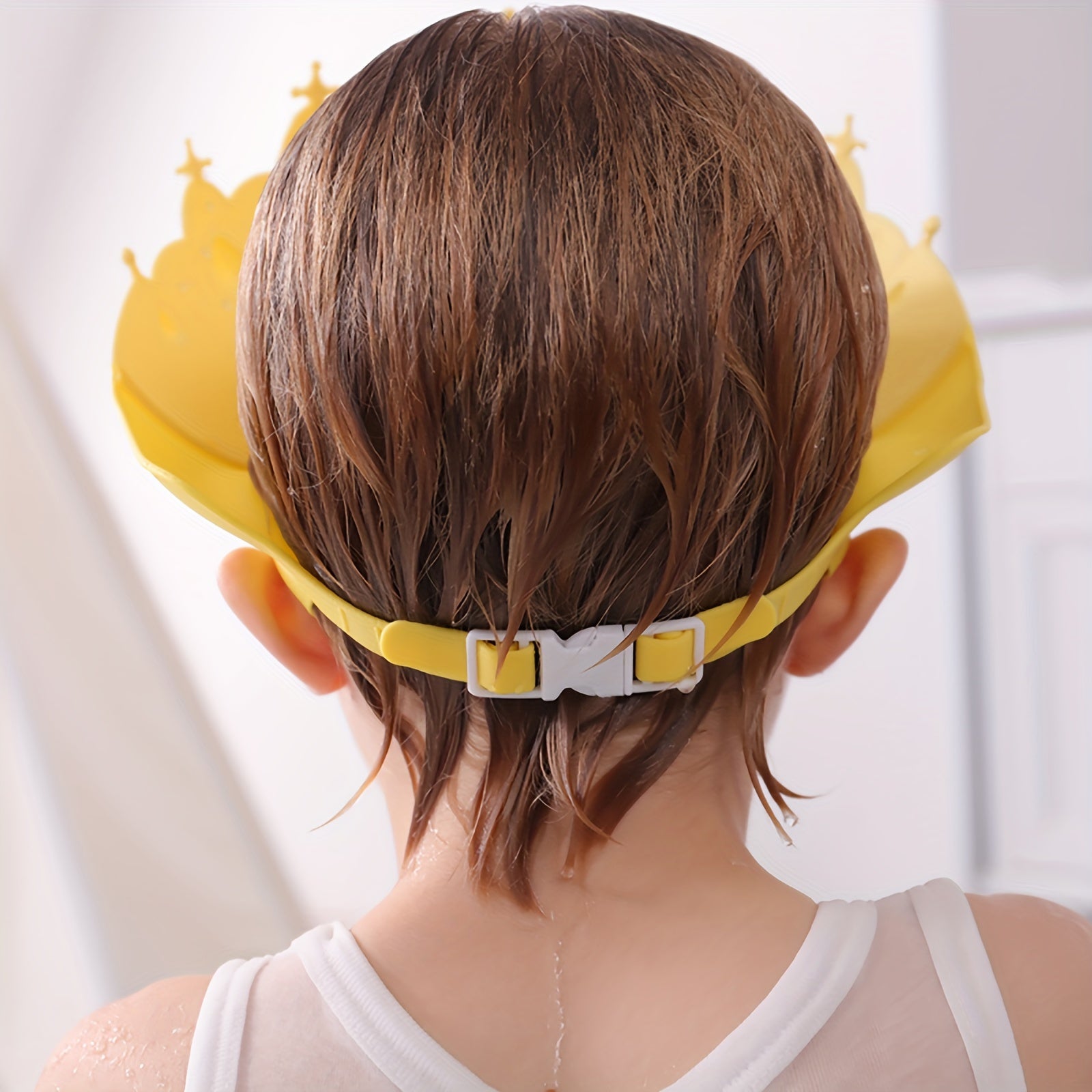 Shower Cap for Children with Ear Protection - Waterproof and Adjustable Bath Cap for Safe Bathing