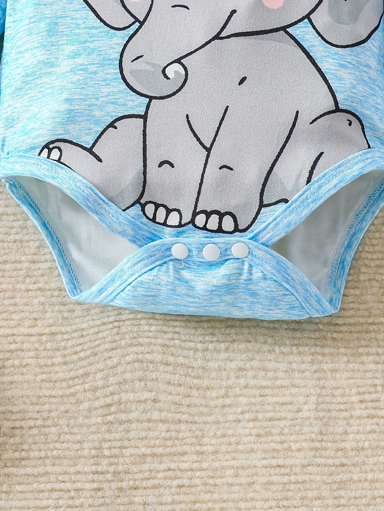 Baby Elephant Outfit Set – Romper, Pants, and Hat for a Joyful Adventure