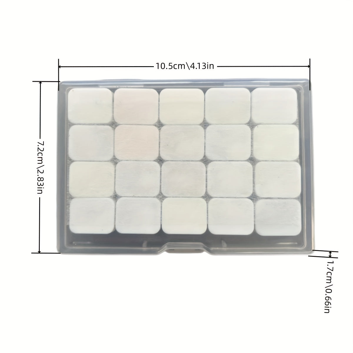 Pearl Watercolor Paint Set – 20 Colors in Solid Form for Painting and Calligraphy
