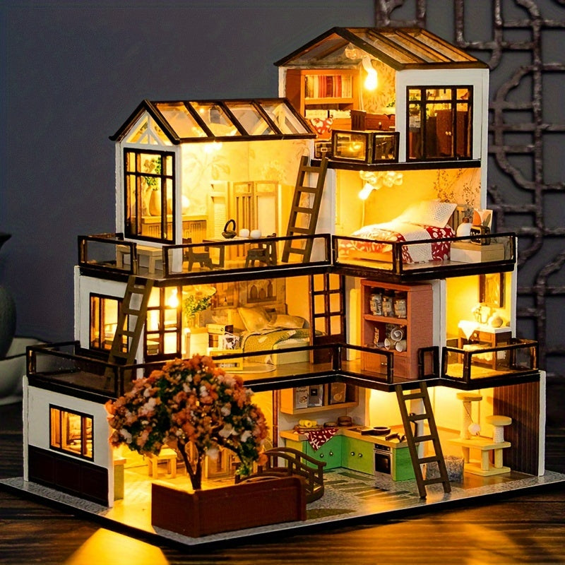 Lichtnest Miniature House - Creative Building Fun for Every Hobbyist